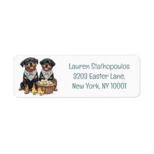 Easter Rottweiler Dogs Easter Basket