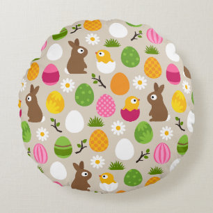 Easter Round Pillow