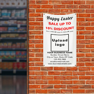 Easter Sale White Business Banner