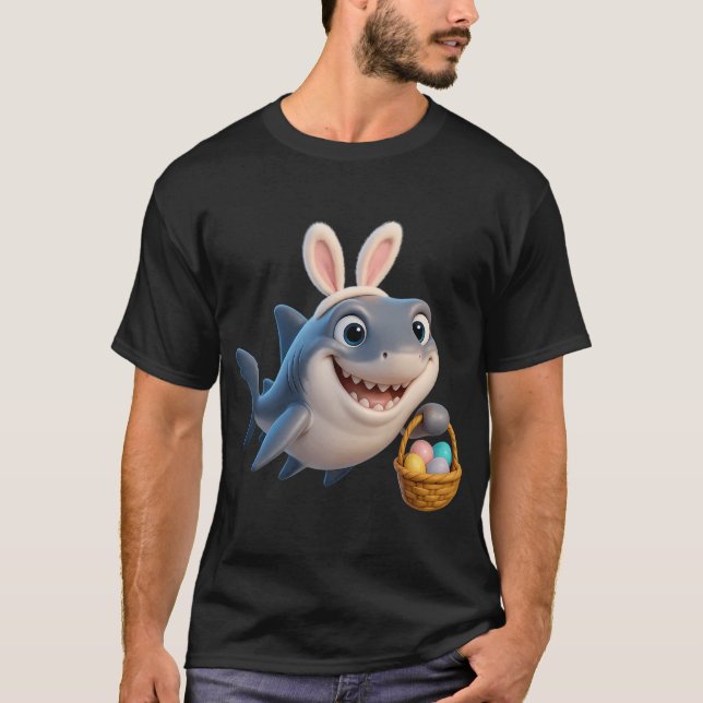 Easter Salmon Shark T-Shirt (Front)
