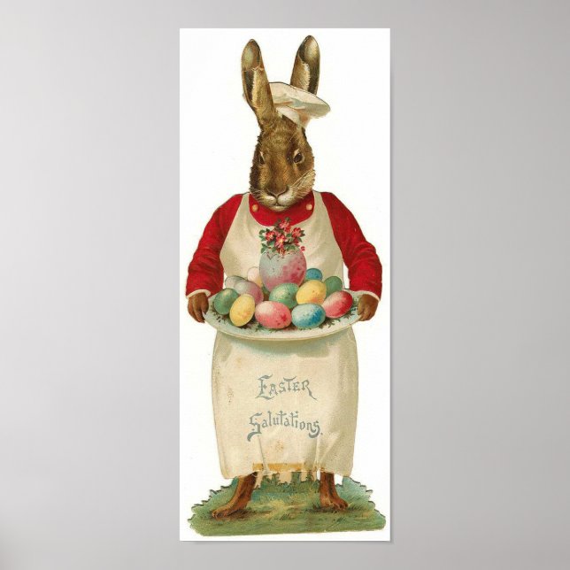 Easter Salutations Vintage Poster (Front)