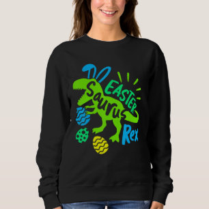 Easter Saurus Rex Cute Bunny Dinosaur Rex Easter E Sweatshirt