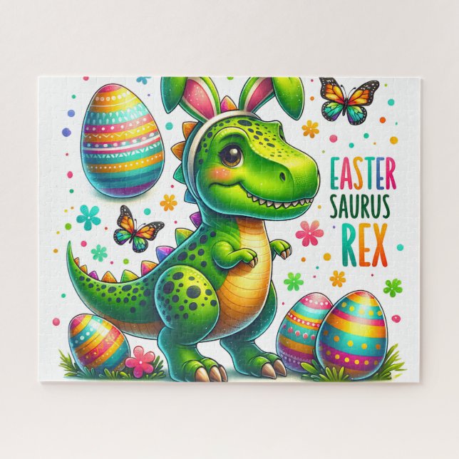 Easter Saurus Rex Jigsaw Puzzle (Horizontal)