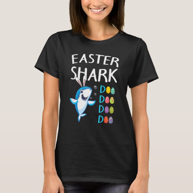 Easter Shark Bunny Kids Toddler Women Men Easter D T-Shirt (Front)