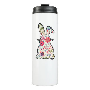 Easter Shirts for Women Spring Flowers Pattern Eas Thermal Tumbler