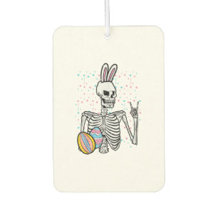 Easter Skeleton Bunny Rock Hand Rocker Boys Kids M Car Air Freshener
