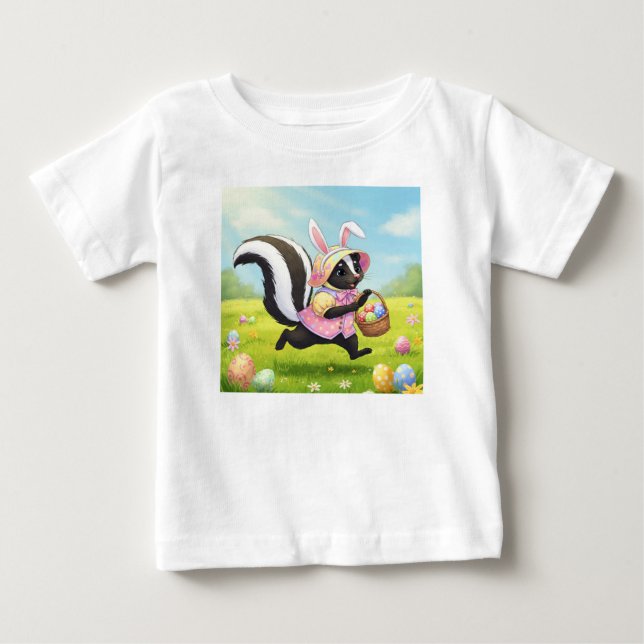 Easter Skunk Baby T-Shirt (Front)