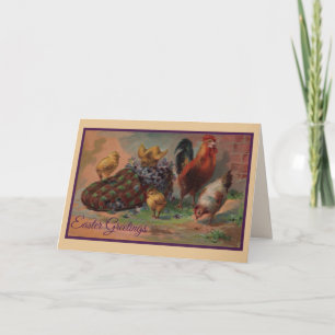 Easter Slipper and Chicks Greeting Card