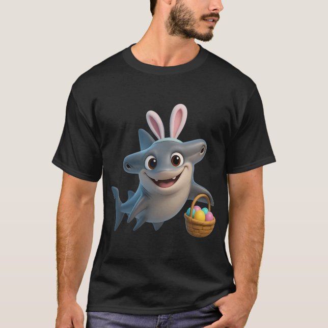 Easter Smooth Hammerhead Shark T-Shirt (Front)