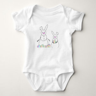 Easter Snowmen Snow Bunnies Baby Bodysuit