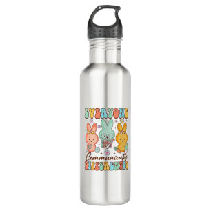Easter Speech Therapy SLP Everyone Communicates Di 710 Ml Water Bottle