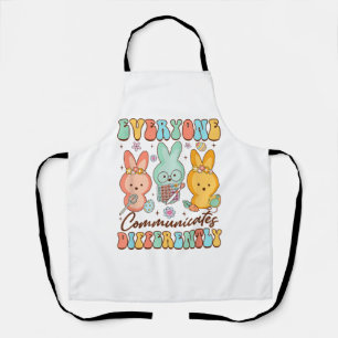 Easter Speech Therapy SLP Everyone Communicates Di Apron