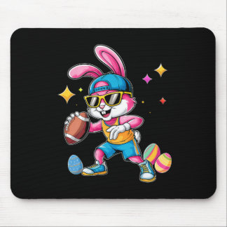 Easter Sport Happy Easter Bunny Playing Footll Kid Mouse Pad