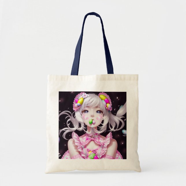 Easter/spring Anime girl  Tote Bag (Front)