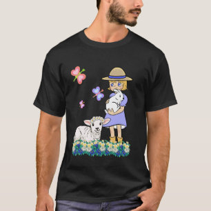 Easter Spring Children Child Rabbit Sheep Easter P T-Shirt