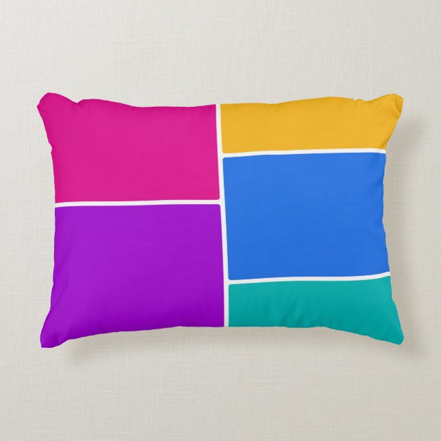 Easter Spring Colours Collage Decorative Cushion (Front)