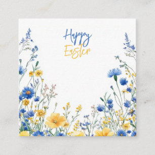 Easter Spring Flowers Enclosure Card