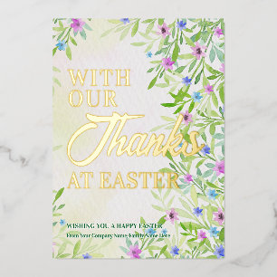 Easter Spring Wildflowers Thanks Easter Business