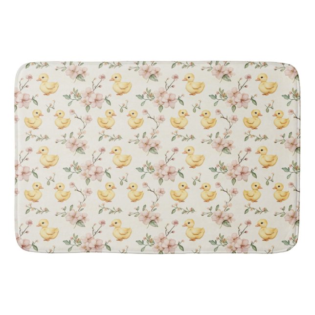 Easter Springtime Duckling Delight Bath Mat (Front)