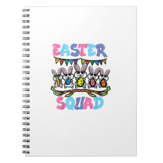 Easter Squad Bunnies Family Matching Men Women Kid Notebook
