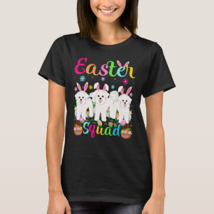 Easter Squad Bunny Ear Bichon Frise Dog Happy East T-Shirt