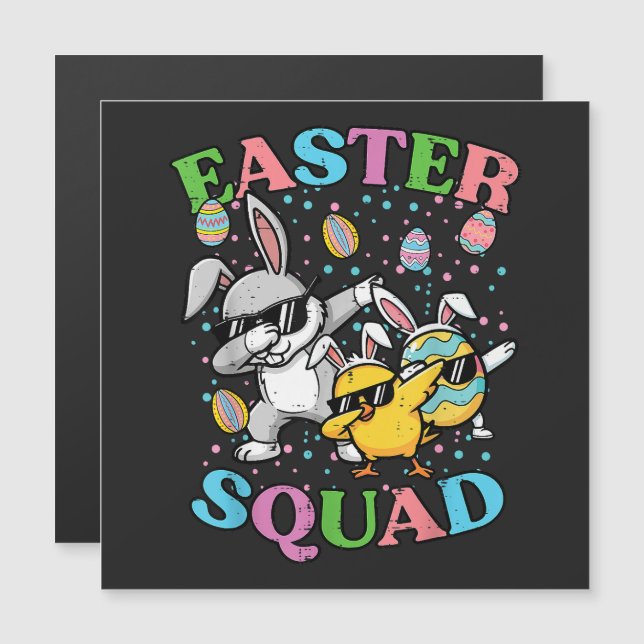 Easter Squad Bunny Egg Chick Dab Crew Matching (Front/Back)