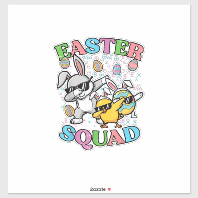 Easter Squad Bunny Egg Chick Dab Crew Matching Men (Sheet)