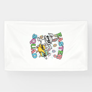 Easter Squad Bunny Egg Chick Dab Crew Matching Men Banner