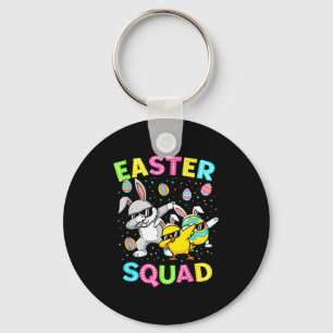 Easter squad bunny egg chick dab crew matching men key ring