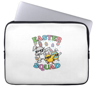 Easter Squad Bunny Egg Chick Dab Crew Matching Men Laptop Sleeve
