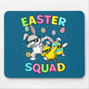 Easter squad bunny egg chick dab crew matching men mouse pad