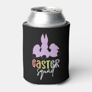 Easter Squad Easter Egg Hunt Cute Bunny Can Cooler