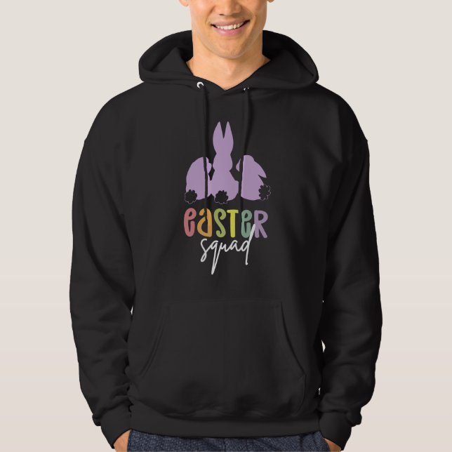 Easter Squad | Easter Egg Hunt Cute Bunny Hoodie (Front)