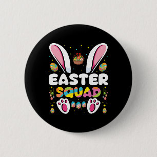 Easter Squad Egg Hunting Bunny Group Matching  6 Cm Round Badge