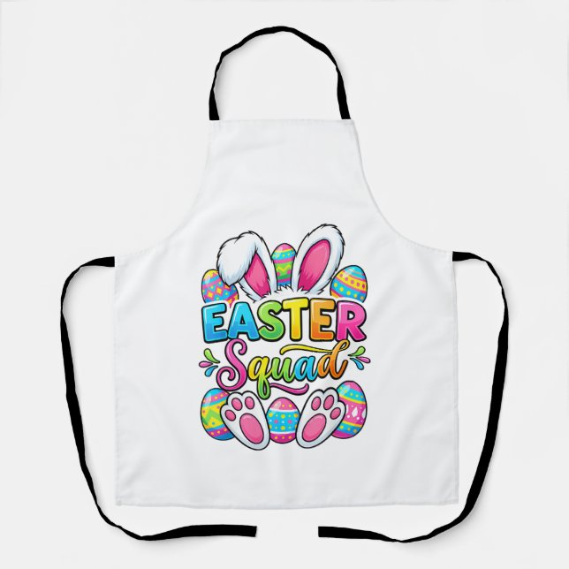 Easter Squad Family Matching Couple Easter Men Wom Apron (Front)