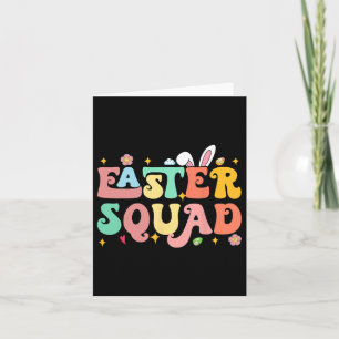 Easter Squad Family Matching Easter Day Bunny Egg Card