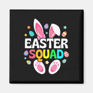 Easter Squad Family Matching Easter Day Bunny Egg Magnet