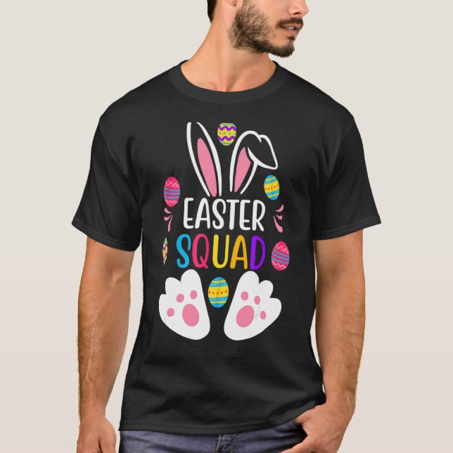 Easter Squad Family Matching Easter Day Bunny Egg  T-Shirt (Front)