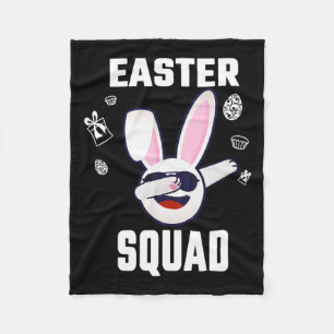Easter Squad Family Matching Easter Day Group Men Fleece Blanket