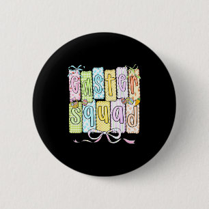 Easter squad family matching funny easter day 6 cm round badge