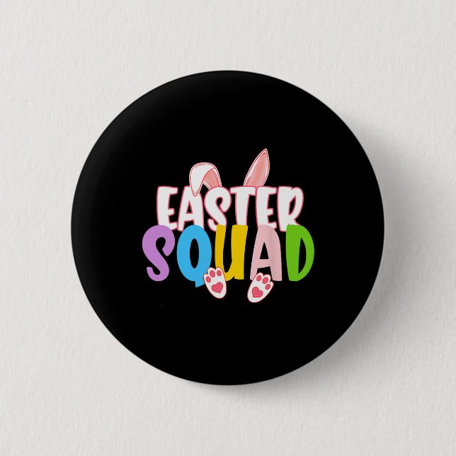 Easter Squad Family Matching Group Easter Egg Hunt 6 Cm Round Badge (Front)