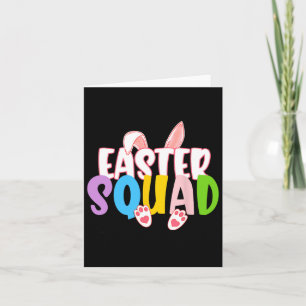 Easter Squad Family Matching Group Easter Egg Hunt Card