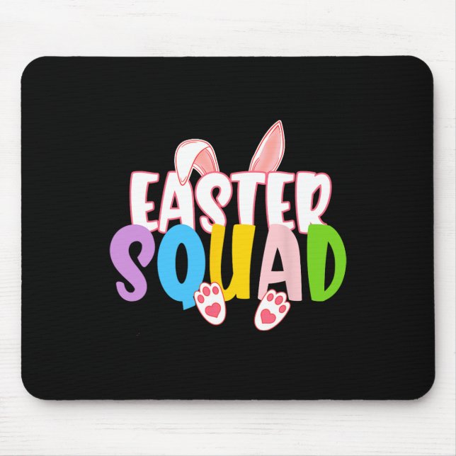 Easter Squad Family Matching Group Easter Egg Hunt Mouse Pad (Front)
