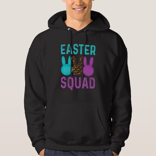 Easter Squad For Women And Girls  Easter Bunny Hoodie (Front)