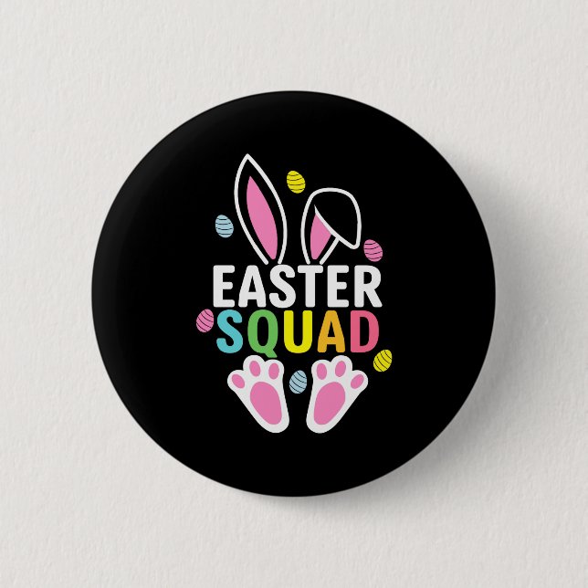 Easter Squad Funny Easter Sunday T Shirt  6 Cm Round Badge (Front)