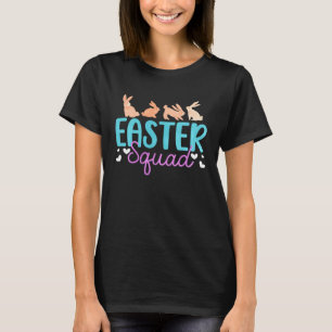 Easter Squad Hoppy Rabbits Christian Holiday Cute  T-Shirt