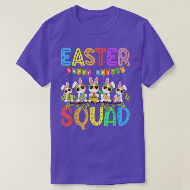 Easter Squad Matching Cousin Crew Bunny Rabbit Eas T-Shirt (Design Front)
