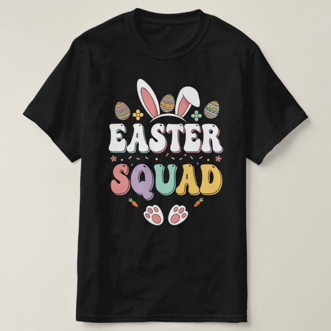 Easter Squad | Retro Bunny Squad T-Shirt (Design Front)