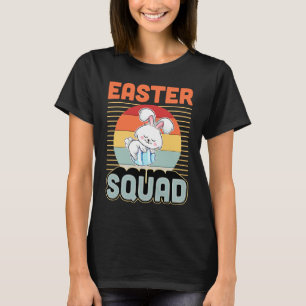 Easter Squad Retro Vintage Style Easter Bunny Rabb T-Shirt