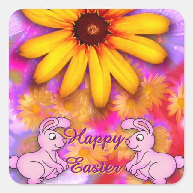 Easter Square Sticker (Front)